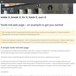 Node-red web page - an example to get you started - layer zero labs