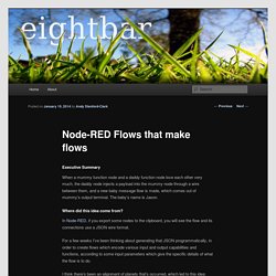 Node-RED Flows that make flows