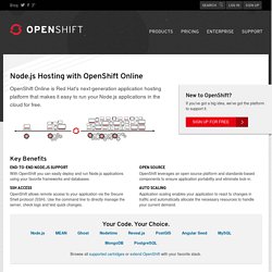 Node.js Hosting with OpenShift Online