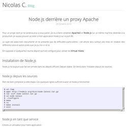 Node.js derrière un proxy Apache