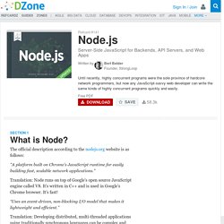 Node.js - DZone - Refcardz