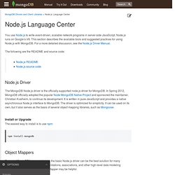 Node.js Language Center