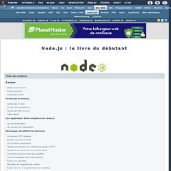 Node.js : le livre du débutant