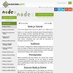Node.js Tutorial
