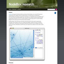NodeBox Research