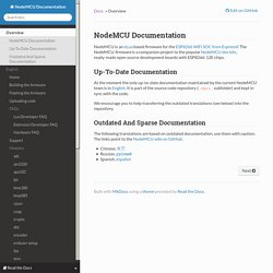 NodeMCU Documentation