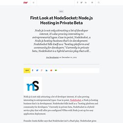 First Look at NodeSocket: Node.js Hosting in Private Beta - ReadWriteCloud