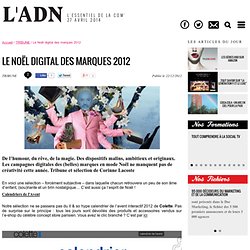 Le Noël digital des marques 2012 - TRIBUNE