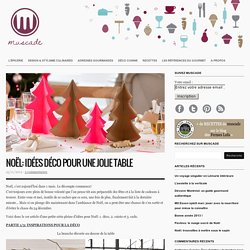 Noël: idées déco pour une jolie table