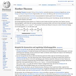 Noether-Theorem