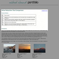 Noise Reduction Tool Comparison