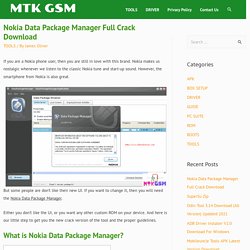 Nokia Data Package Manager Full Crack Download
