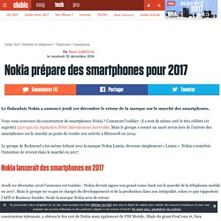 Nokia prépare des smartphones pour 2017