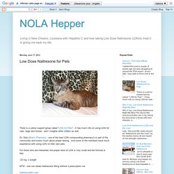 NOLA Hepper: Low Dose Naltrexone for Pets