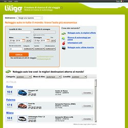 Noleggio auto: risparmia su LILIGO.com con un autonoleggio low cost!