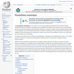 Nomadisme numérique