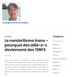 Le nombrilisme trans – pourquoi des allié-e-s deviennent des TERFS