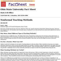 Nonformal Teaching Methods, 4H-018-99