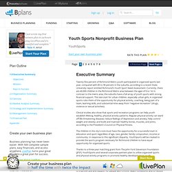 Youth Sports Nonprofit Sample Business Plan