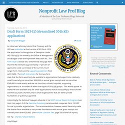 Nonprofit Law Prof Blog