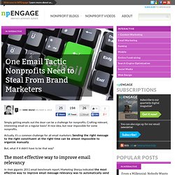One Email Tactic Nonprofits Need to Steal From Brand Marketers