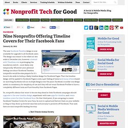 Nine Nonprofits Offering Timeline Covers for Their Facebook Fans