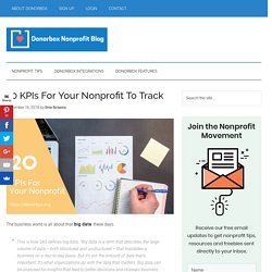 20 KPIs For Nonprofits To Track - Key Performance Indicators