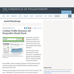 3 Online Traffic Measures All Nonprofits Should Track - Social Philanthropy