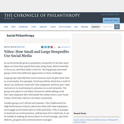 Video: How Small and Large Nonprofits Use Social Media - Social Philanthropy