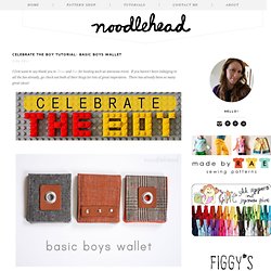 celebrate the boy tutorial: basic boys wallet