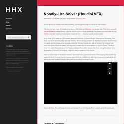 Noodly-Line Solver (Houdini VEX)