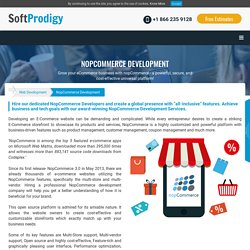 Top NopCommerce Development Company- SoftProdigy Solutions