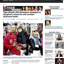Tiger Woods, Elin Nordegren apologize to daughter's school for sex scandal-obsessed media