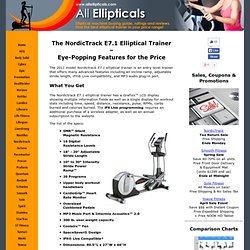 NordicTrack E7.1 Elliptical Trainer Review – Entry-Level Model