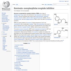 Serotonin–norepinephrine reuptake inhibitor
