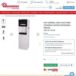 Hot Normal and Cold Free Standing Water Dispenser- RM-338