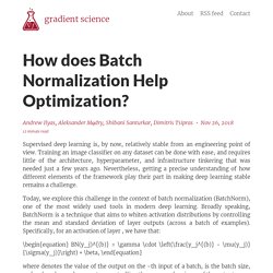 How does Batch Normalization Help Optimization? – gradient science