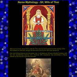 Norse Mythology - Sif, Wife of Thor - The Druid's Egg: Samhain-Yule 2010