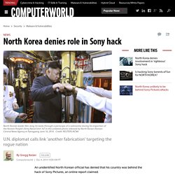 North Korea denies role in Sony hack