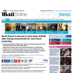 North Korea's internet is shut down AGAIN