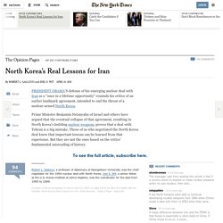 North Korea’s Real Lessons for Iran