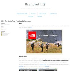 Brand Utility, another way of thinking marketing and brand content.