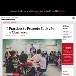 4 Practices to Promote Equity in the Classroom