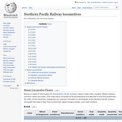 Wiki: Northern Pacific Railway locomotives