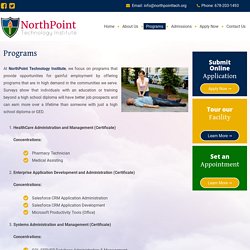 Programs - NorthPoint Technology Institute - Healthcare Training Programs - Stockbridge Ga