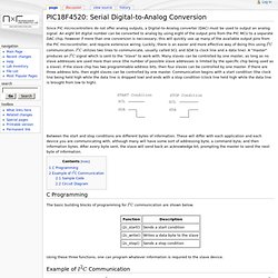 PIC18F4520: Serial Digital-to-Analog Conversion - Northwestern Mechatronics Wiki