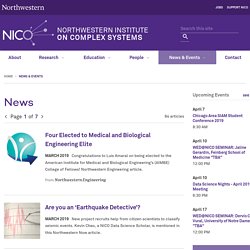 News: Northwestern Institute on Complex Systems - Northwestern University