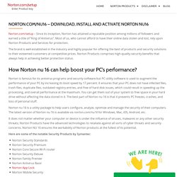 Norton.com/nu16 - Download, Activate Norton NU16 - Norton.com/Setup