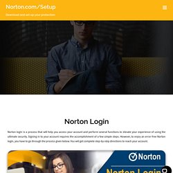 Norton Login : Norton Account Login