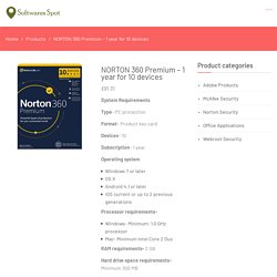 Buy NORTON 360 Premium - Softwaresspot